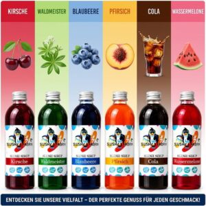 🥤 Slush Sirup Set 6 Sorten + 4 grüne Palmen 250 ml 1:5 AZO frei ohne Glyzerin