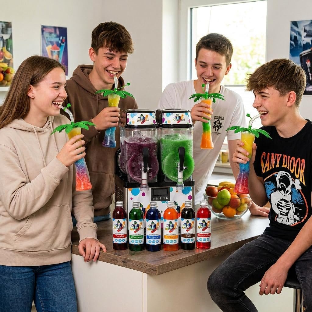 🥤 Slush Sirup Set 6 Sorten + 4 grüne Palmen 250 ml 1:5 AZO frei ohne Glyzerin - Image 6