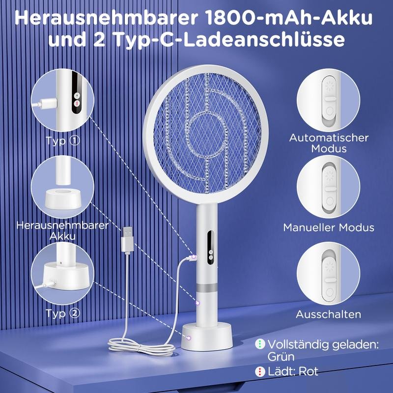 Intelligenter 2-in-1 Mückenvernichter (4000V Power-Zap | Automatische UV-Insektenfalle) - Imagen 3
